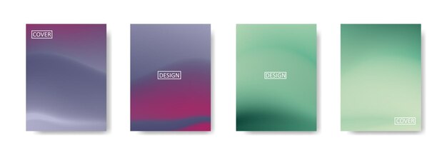 Colección de hermosos fondos degradados abstractos coloridos para plantillas de pancartas de volantes de carteles