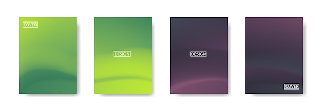 Colección de hermosos fondos degradados abstractos coloridos para plantillas de pancartas de volantes de carteles