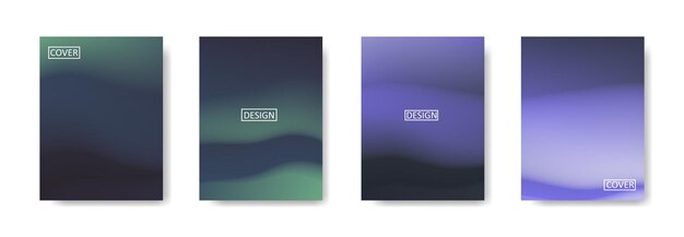 Colección de hermosos fondos degradados abstractos coloridos para plantillas de pancartas de volantes de carteles