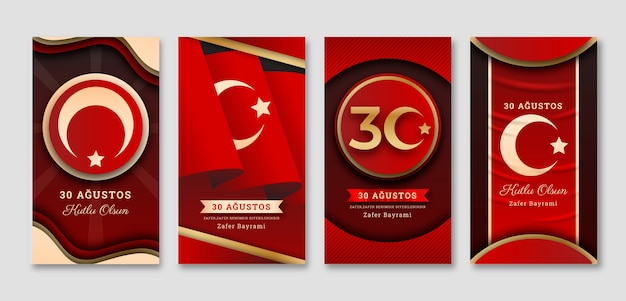 Colección de historias de Instagram de Gradient 30 de agosto