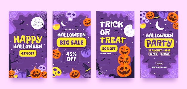 Colección de historias de Instagram de Halloween