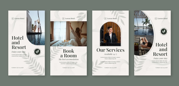 Colección de historias de Instagram para hostelería