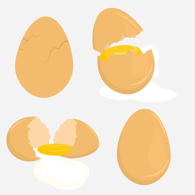 colección de huevos de dibujos animados