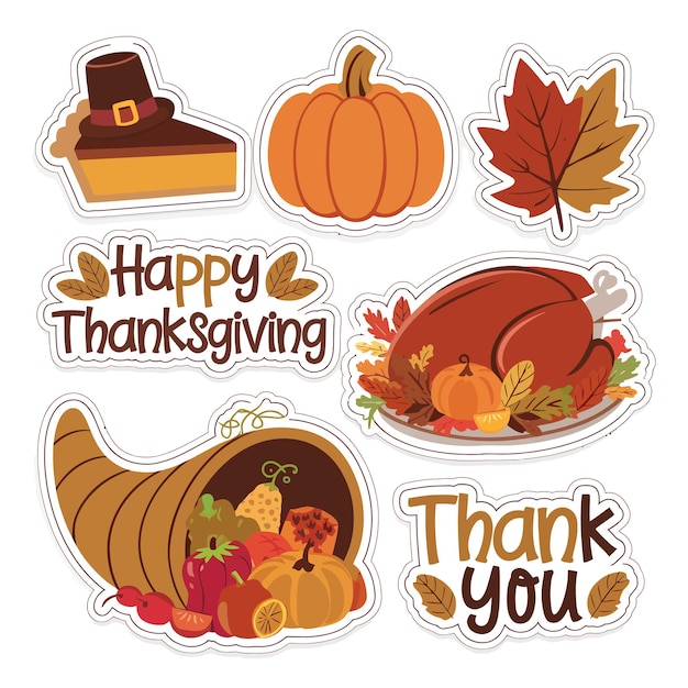 Una colección de iconos de Acción de Gracias incluyendo calabazas Acción de Gracias Acción de Gracias y Acción de Gracias