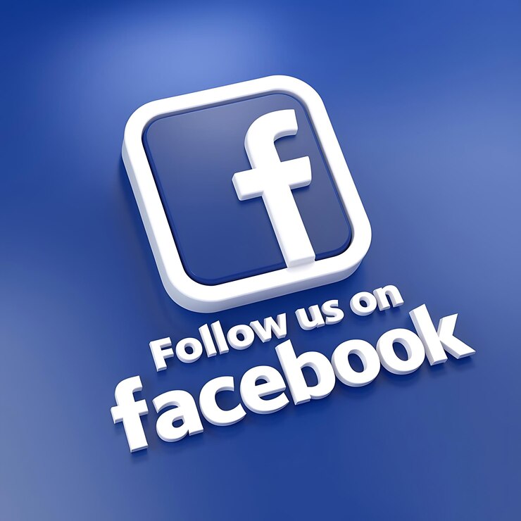 Una colección de íconos de aplicaciones 3D de Facebook