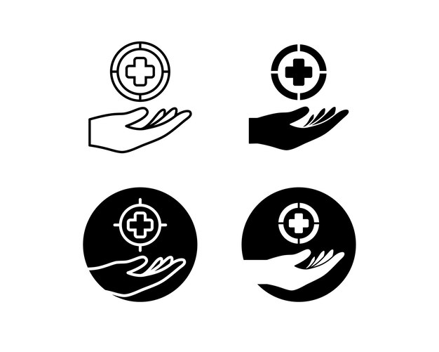 Vector colección de iconos de atención médica médica