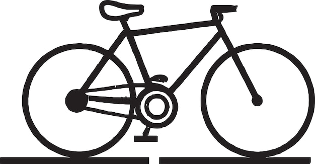 Colección de iconos de bicicletas antiguas