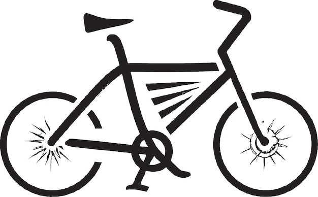 Colección de iconos de bicicletas de la ciudad