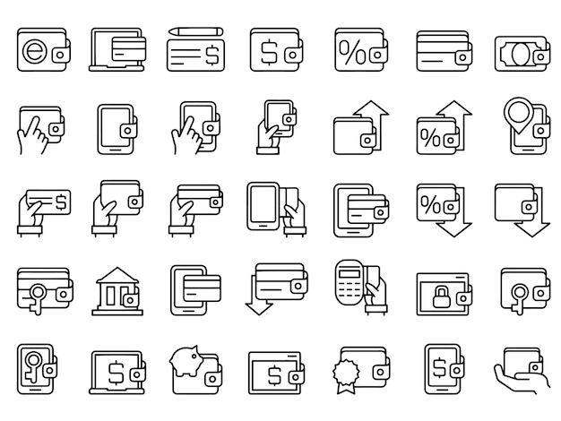 una colección de iconos en blanco y negro con la palabra "no" en ellos
