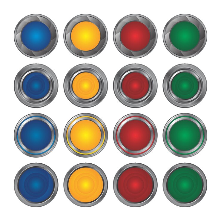 Vector colección de iconos de botón