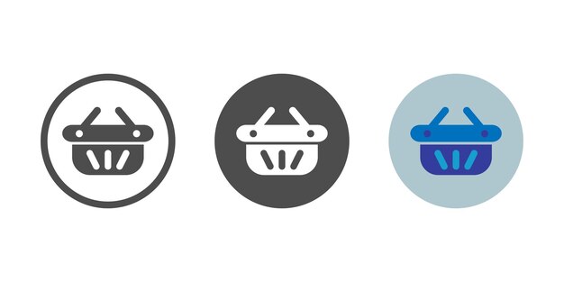 colección de iconos de carrito de compras en diseño plano