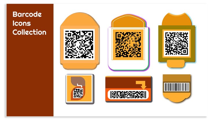Vector colección de iconos de código de barras etiquetas de barras de código de producto modernas colección aislada