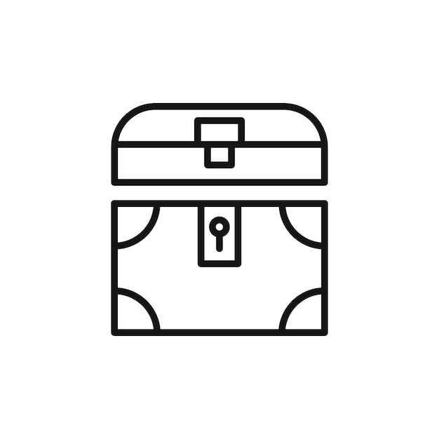 Colección de iconos de cofres del tesoro Ilustraciones de tesoros ocultos para aventuras y juegos