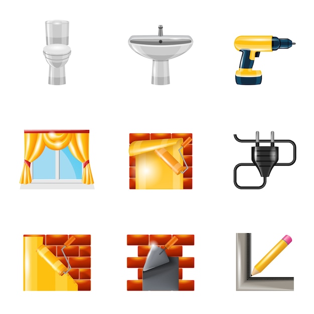 Colección de iconos de construcción