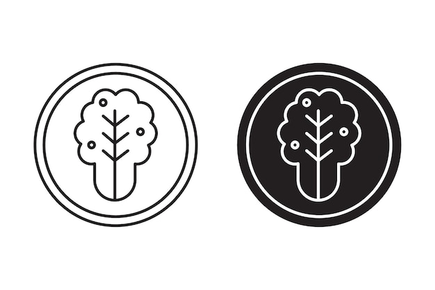 Colección de iconos de contorno de Kimchi o conjunto de Kimchi Arte de líneas vectoriales delgadas