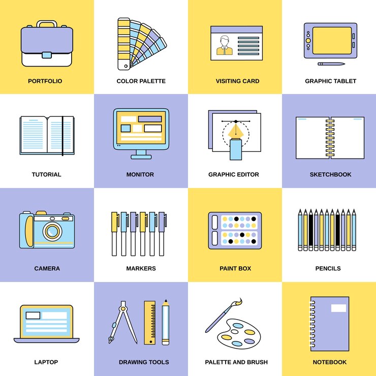 Vector colección de iconos de diseño
