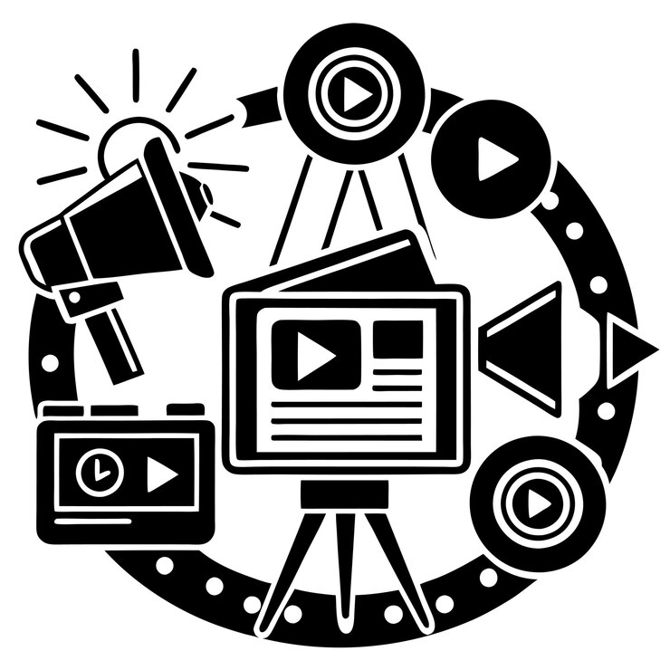 Vector colección de iconos de la estrategia de marketing