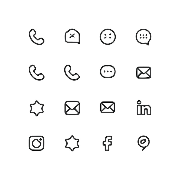 una colección de iconos incluyendo uno con la letra n en él