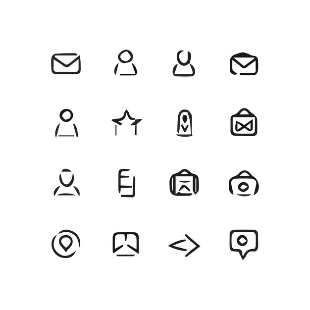 una colección de iconos incluyendo uno que dice quot icon quot