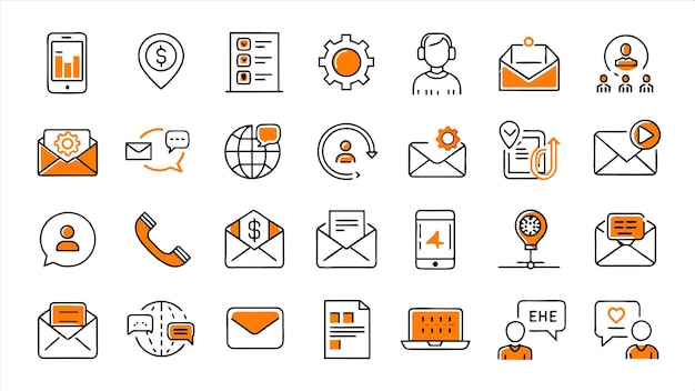 una colección de iconos incluyendo uno que dice personal
