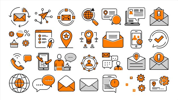 una colección de iconos incluyendo uno que dice personal