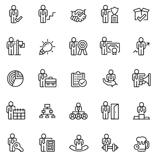 una colección de iconos incluyendo uno que dice que la hora es 3 00