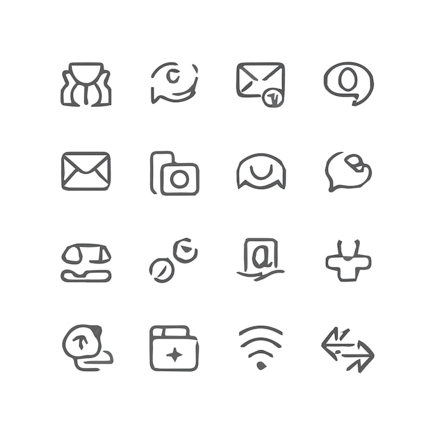 una colección de iconos incluyendo uno que dice s no