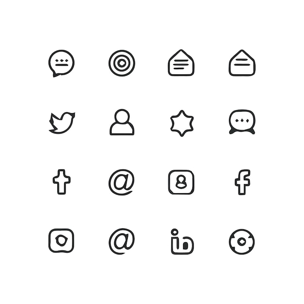 una colección de iconos incluyendo uno que dice web y el otro con la palabra web
