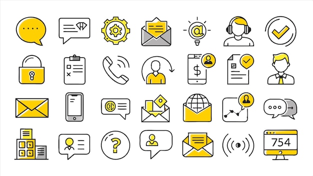 una colección de iconos incluyendo uno que tiene la palabra personal en él