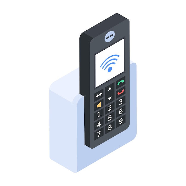 Colección de íconos isométricos del mercado de negociación
