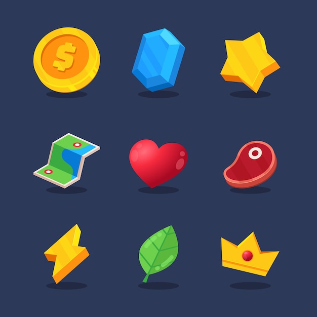 Colección de iconos de juegos