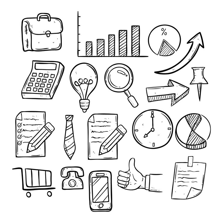 Vector colección de iconos de negocios
