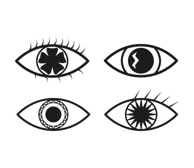 Colección de iconos de ojos