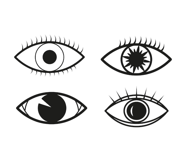 Colección de iconos de ojos
