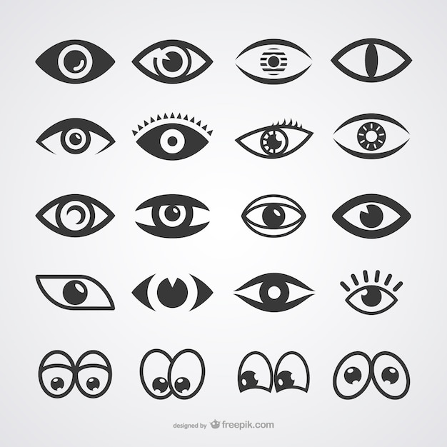 Vector colección de iconos de ojos