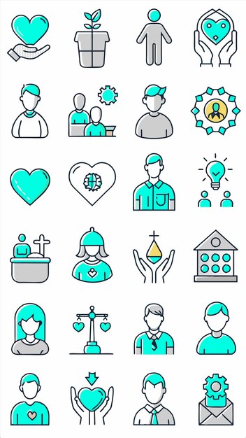 una colección de iconos con las palabras crucifijo en la parte superior izquierda