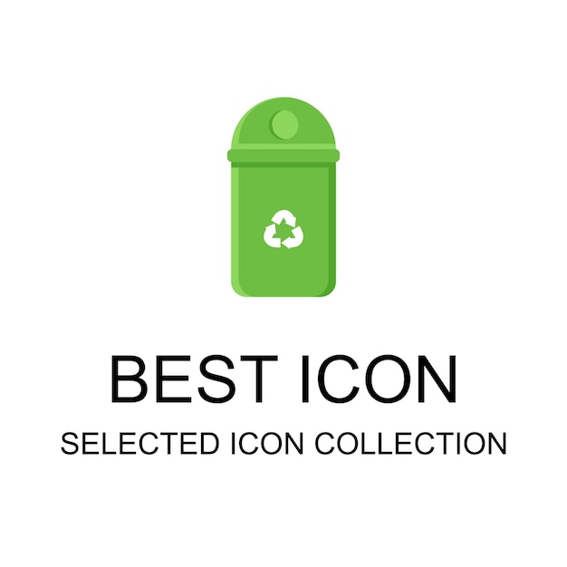 La colección de iconos de papelera se puede utilizar para impresión y digital