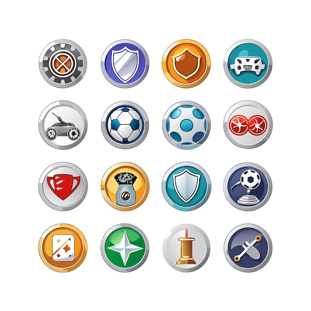 Colección de iconos de pasatiempos e intereses para documentos, sitios web y aplicaciones móviles