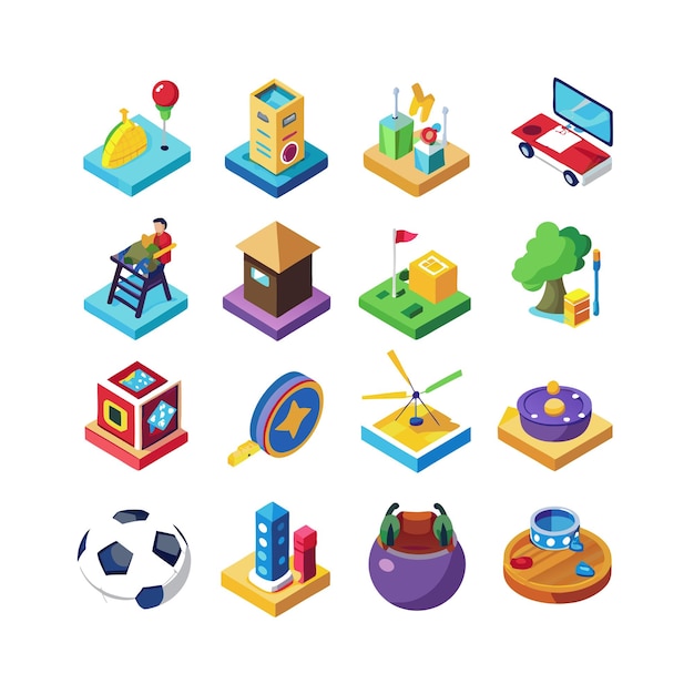 Colección de iconos de pasatiempos e intereses para documentos, sitios web y aplicaciones móviles