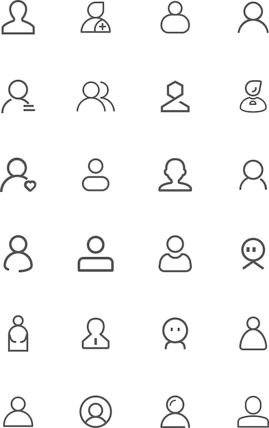 Colección de iconos de personas
