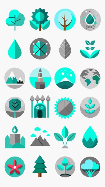 una colección de iconos que incluye un castillo y un castillo