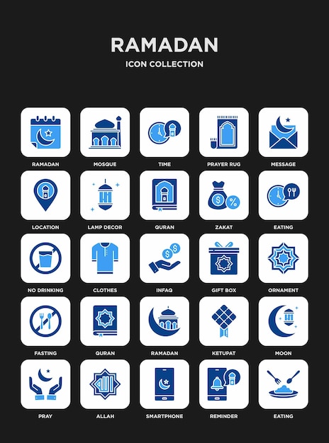 Colección de iconos del Ramadán