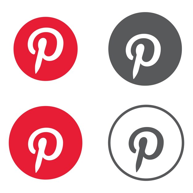 Vector colección de iconos de redes sociales originales y redondas o logotipos de redes sociales de iconos vectoriales planos