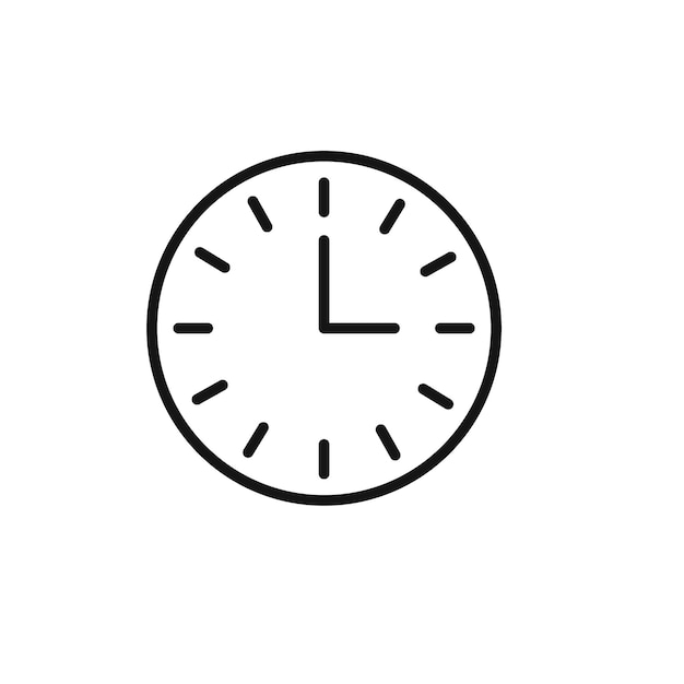 Colección de iconos de reloj en negro
