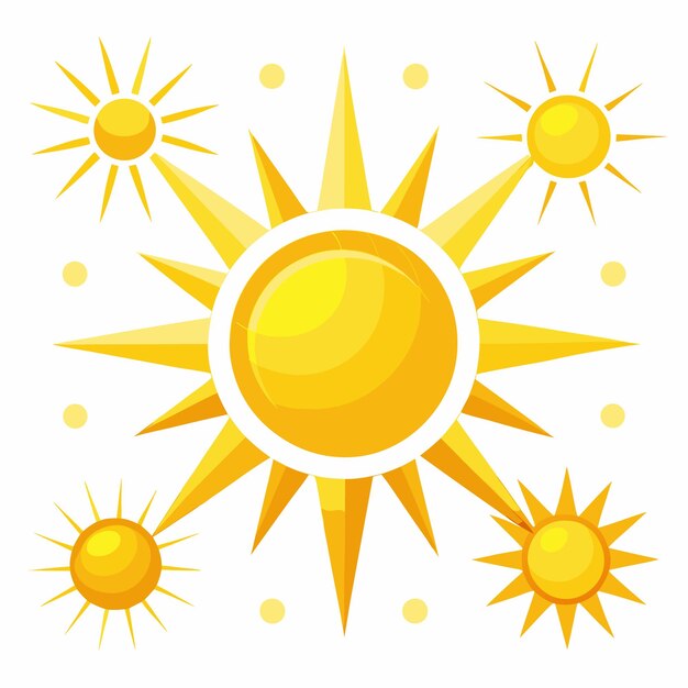 Colección de íconos de sol y luna vibrantes Gráficos vectoriales gratuitos