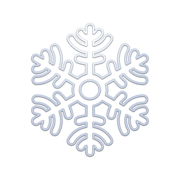 Colección de iconos de variación de copos de nieve cristal de hielo símbolo del invierno ilustración vectorial
