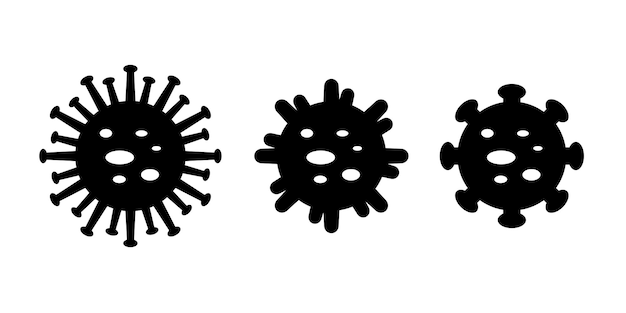 Colección de íconos de virus de enfermedades