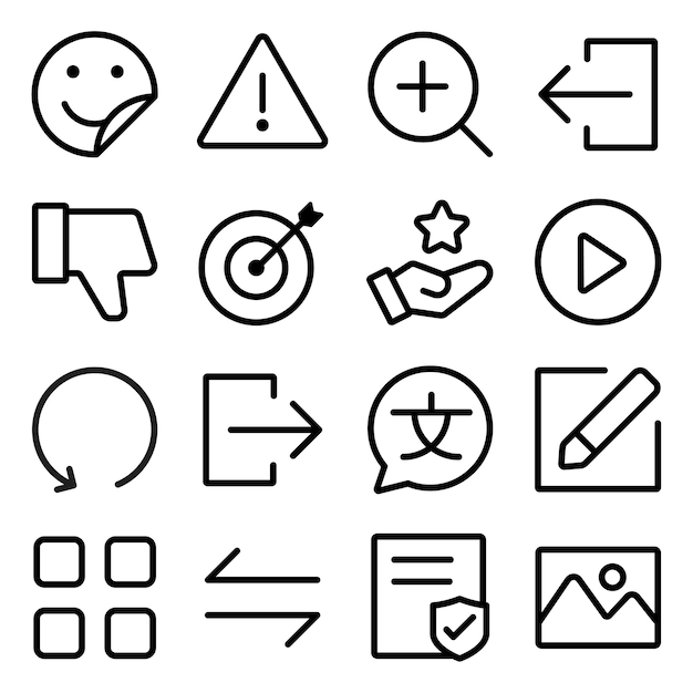 Colección de iconos web y de aplicaciones