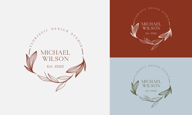Vector colección de ilustración de logotipo botánico floral dibujado a mano vectorial para belleza orgánica natural
