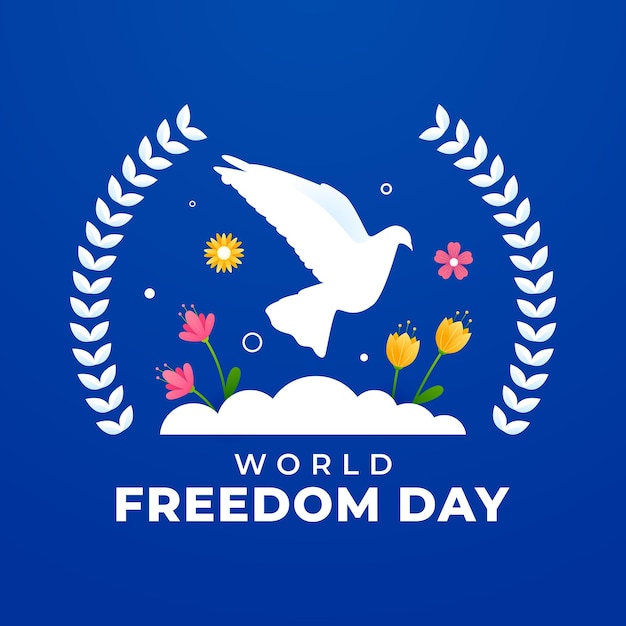 Colección de ilustraciones para el Día Mundial de la Libertad